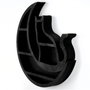 Wallity MEH136 Accesorio decorativo de pared en madera negra
